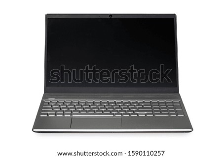Laptop Isolated on white background.