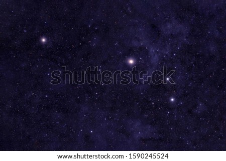 Aries constellation. Against the background of the night sky. Elements of this image were furnished by NASA. Royalty-Free Stock Photo #1590245524