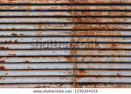 Closeup of old rusted door background