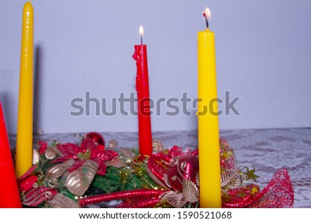 Advent wreath, traditional at Christmas parties
