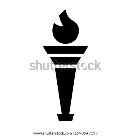 torch icon isolated sign symbol vector illustration - high quality black style vector icons
