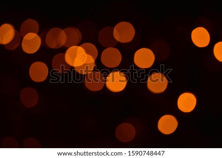 Abstract Night city Blur lights, bokeh background