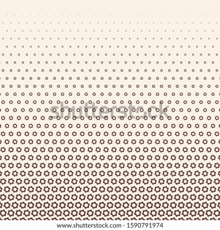 Monochrome halftone vector gradient with triangular texture. Vector pattern with triangles on white background. 