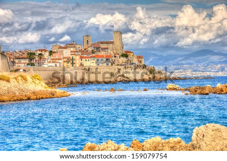 View of Antibes, France Royalty-Free Stock Photo #159079754