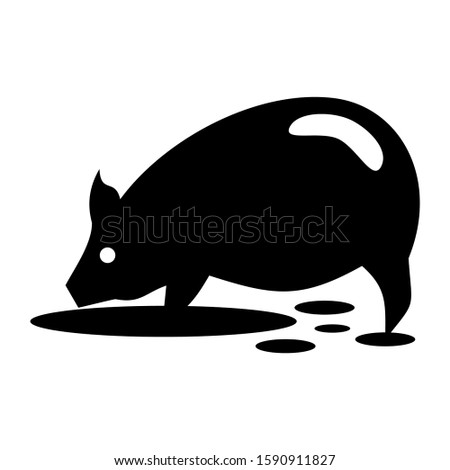 pig icon isolated sign symbol vector illustration - high quality black style vector icons
