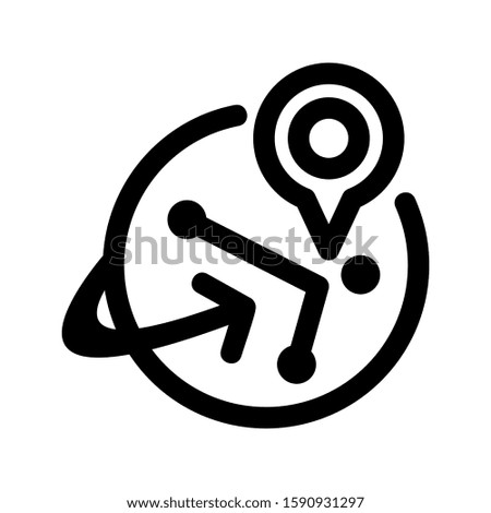 destination icon isolated sign symbol vector illustration - high quality black style vector icons
