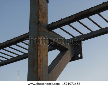 
Metal structures of various types in public places