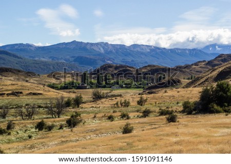 Landscape in Tamango National Reserve, Patagonia National Park, Chile