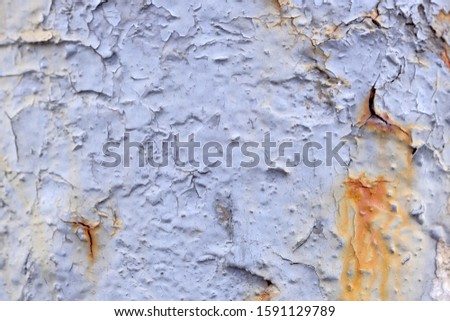 Old metal surface textural background close-up macro photography
