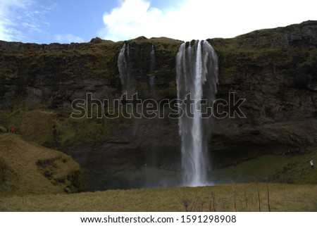                                Iceland Waterfalls Foss in Fall