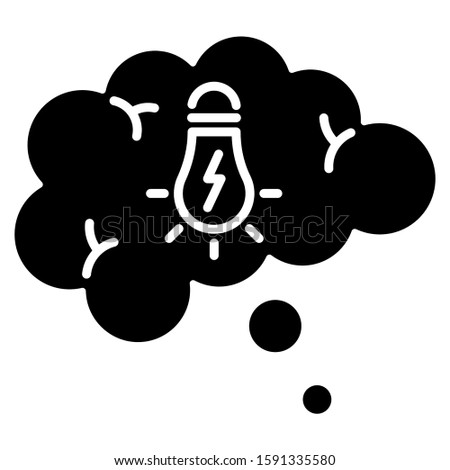 Puzzle solving glyph icon. Thought bubble. Mental exercise. Knowledge, intelligence test. Critical thinking. Brainstorming ideas. Silhouette symbol. Negative space. Vector isolated illustration