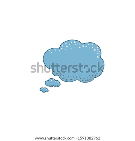 Thought frame. Speech bubble. Dream cloud. Talk balloon. Quote box.  Hand drawn vector illustration icons.  
