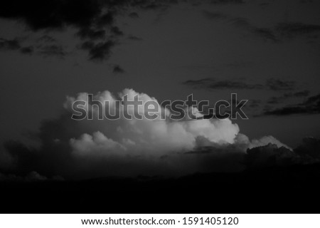 Cloud on the sky background, cloudy weather