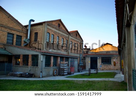Ancient industrial buildings in Venice, Italy