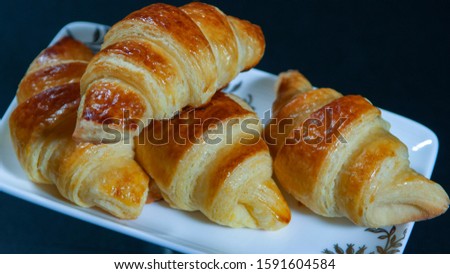 Creative shape of handmade pastry snacks