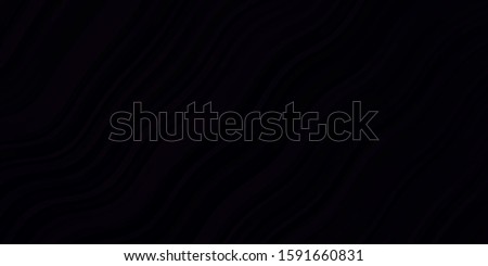 Dark Purple vector pattern with lines. Abstract illustration with gradient bows. Best design for your posters, banners.
