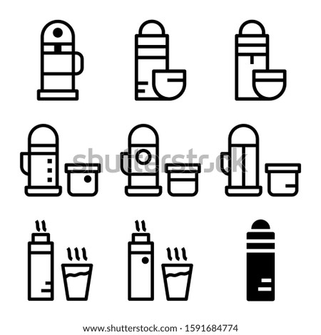 thermos icon isolated sign symbol vector illustration - Collection of high quality black style vector icons
