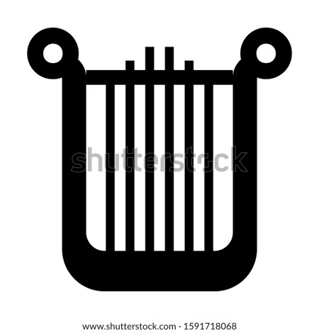harpa icon isolated sign symbol vector illustration - high quality black style vector icons
