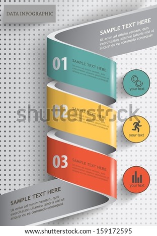 new abstract design infographic / vector illustration