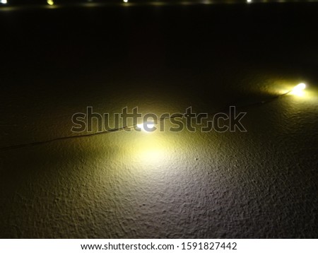 night light photography with white background