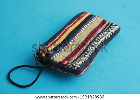 hippie style purse with two zippers