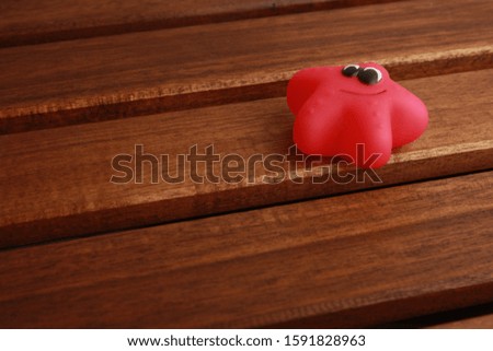 child's toy for bathtub with starfish shape