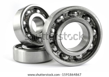 Three bearings on the white background.
