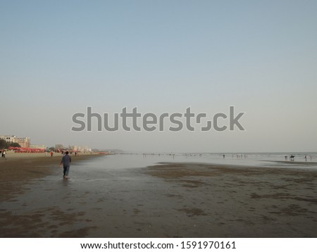 The world's longest beach in Cox's Bazar, Bangladesh