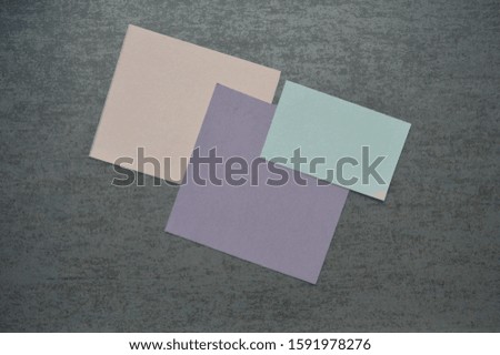 colorful card mockup on grey background