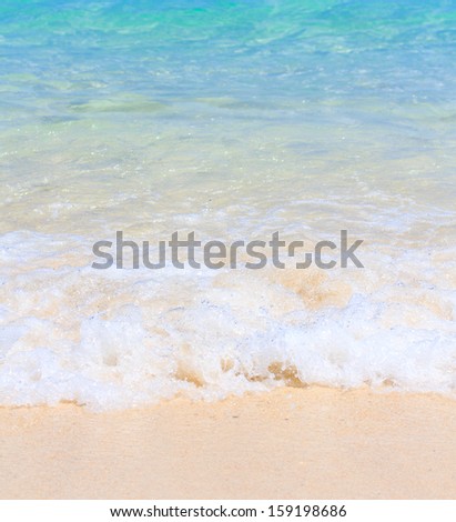 Tropical beach and Wave in Andaman Sea asia Thailand 