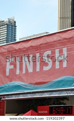 Marathon Finish line