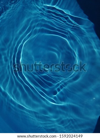 Observation surface of blue water on the sea