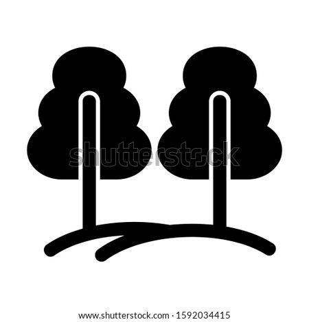 forest icon isolated sign symbol vector illustration - high quality black style vector icons
