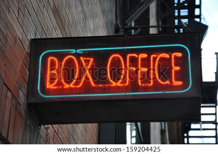 Box office lighted sign