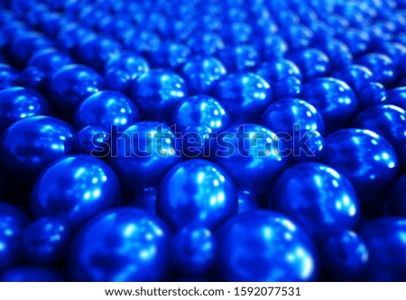 Abstract futuristic reflection balls bokeh background