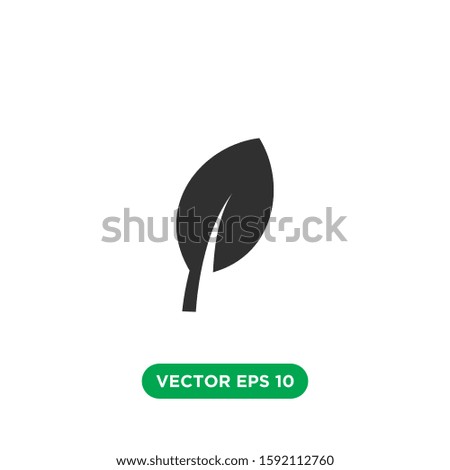 leaf icon vector template design concept