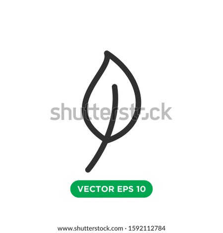 leaf icon vector template design concept