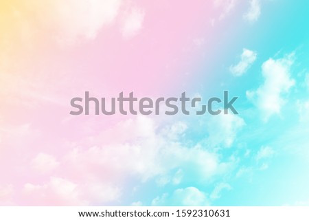 beauty smooth abstract sweet pastel cloudy on sky