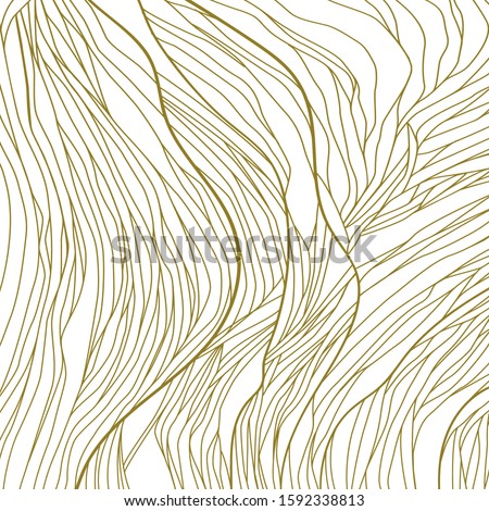 Abstract background with organic pattern of fine tangled lines. Easy to change the colors. Hand drawn vector illustration. Royalty-Free Stock Photo #1592338813