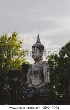 Monument of Buddha in Thailand park