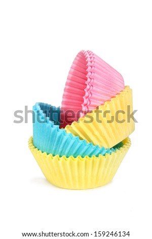 different colored cupcake holders