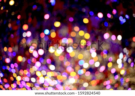 focus blur for background Color light Christmas Round fire