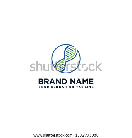 creative logo design DNA vector template