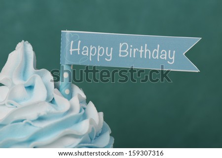 Happy Birthday cupcake card design