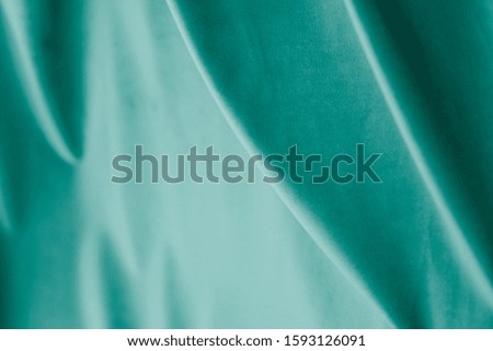 Decoration, branding and surface concept - Abstract emerald fabric background, velvet textile material for blinds or curtains, fashion texture and home decor backdrop for luxury interior design brand