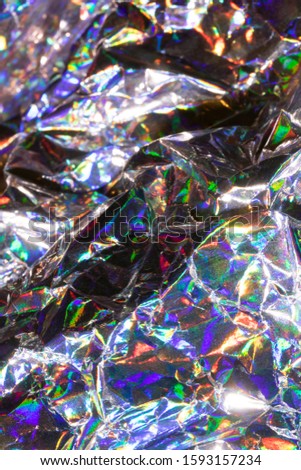Abstract Holographic Multicolour Foil Sci-fi Rainbow Background