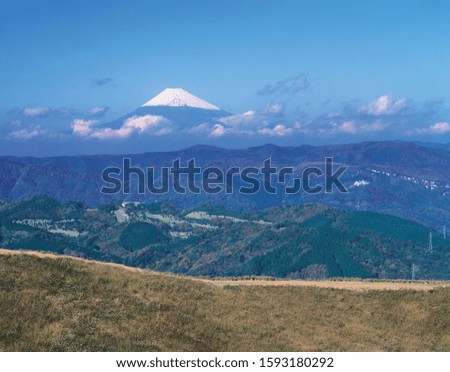 Landscape image of mount fuji , japan