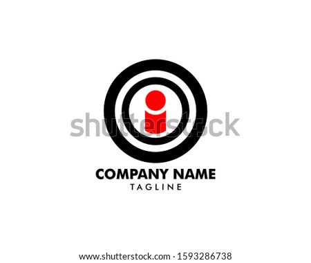 People Target Icon Logo Design Element