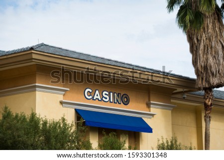 Casino Sign with Palm Tree