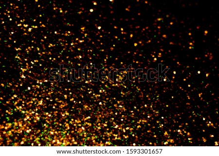 Golden glitter christmas blurred abstract background overlay